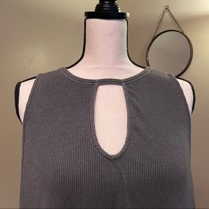Grey super soft knit tank tunic